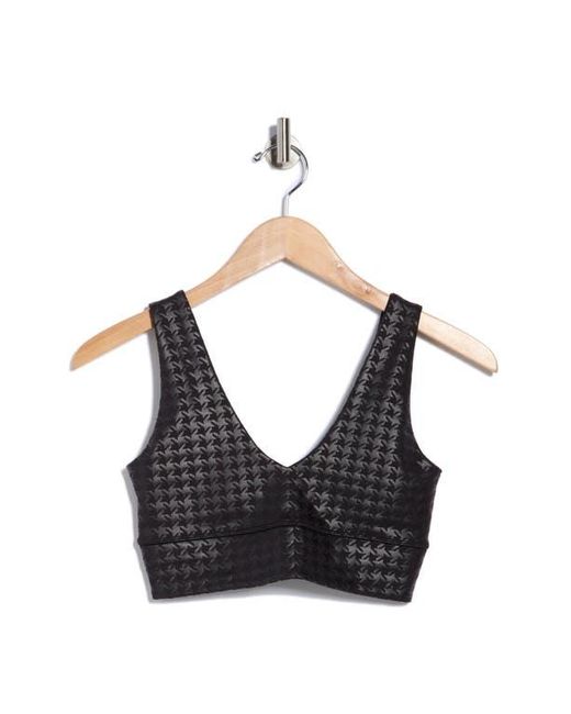 X By Gottex Black Rib Insert Activewear Bra