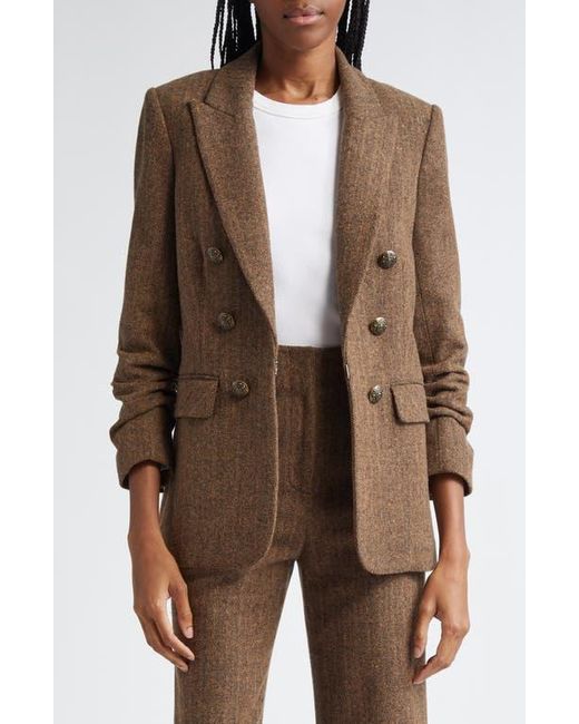 Veronica Beard Brown Beacon Herringbone Dickey Jacket