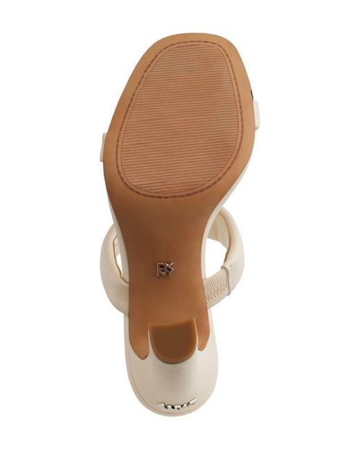 DKNY White Selene Sandal
