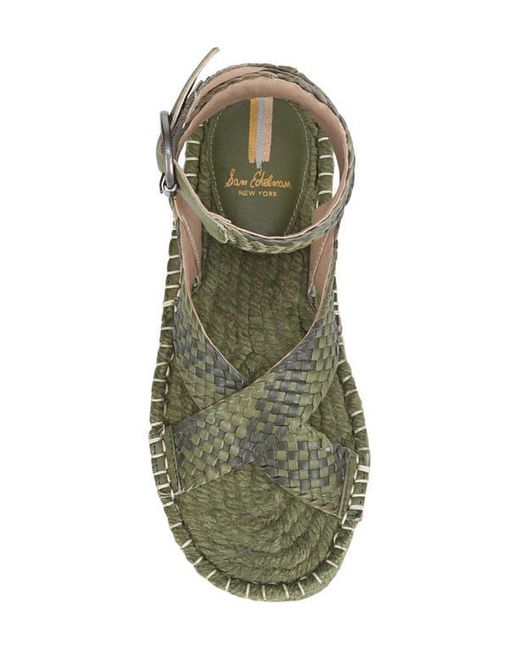 Sam Edelman Green Dakota Espadrille Platform Sandal