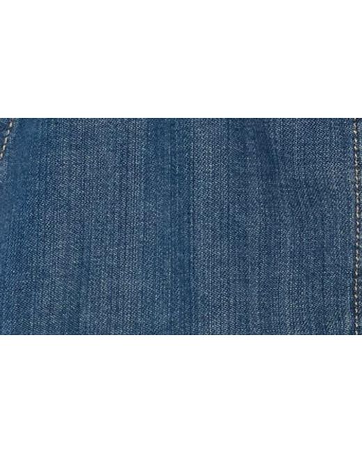 James Perse Blue Drawstring Denim Shorts