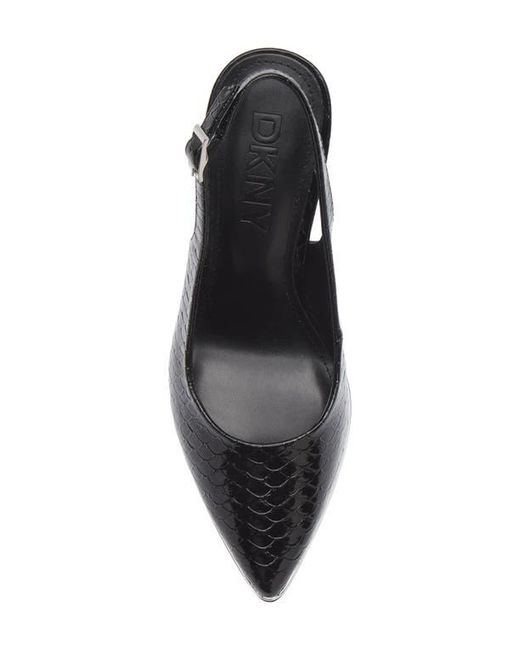 DKNY Black Preston Pointed Toe Slingback Pump