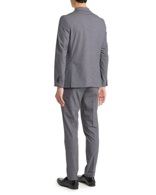 Savile Row Gray Microcheck Suit for men