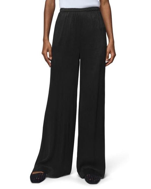 Splendid Black Serena Satin Pull-On Pants