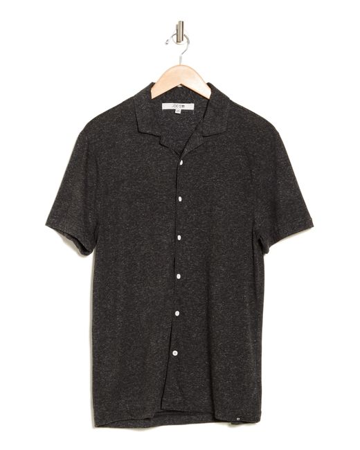 Joe's Black Salerm Knit Short Sleeve Button-up Shirt for men