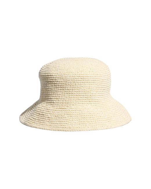 Madewell Natural Crochet Bucket Hat