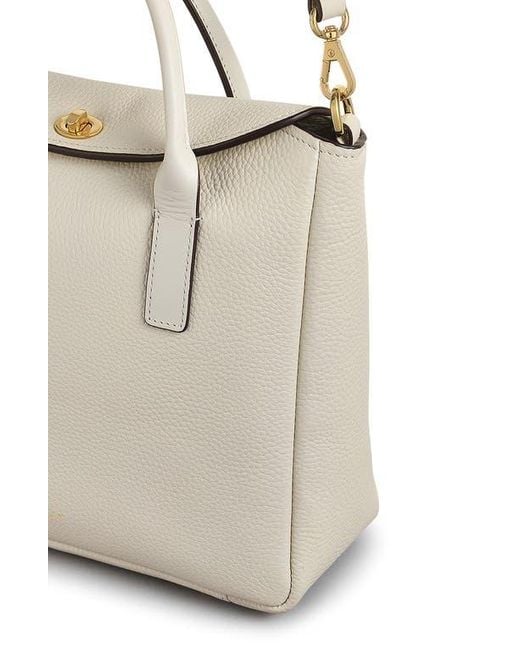 Radley White Carpenter Yard Flapover Satchel Bag