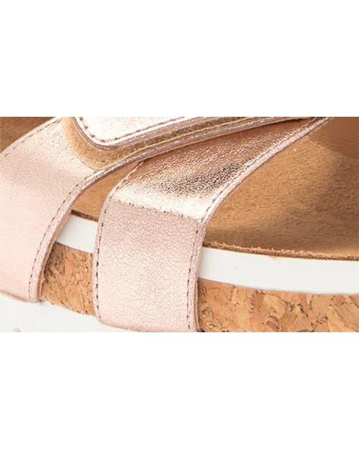 Adrienne Vittadini Natural June Platform Wedge Sandal
