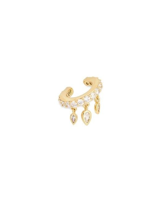 Electric Picks White Dash Cuff Earring