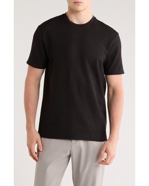 Calvin Klein Black Micro Waffle T-Shirt for men