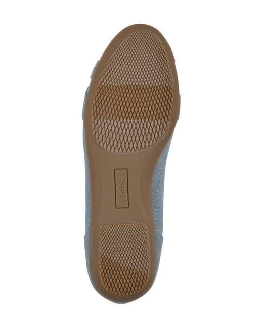 White Mountain Blue Calming Buckle Strap Flat