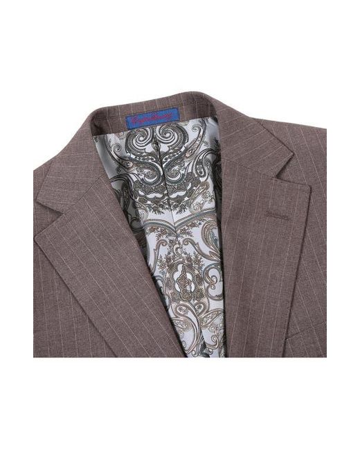 English Laundry Gray Two-Button Flat Front Suit for men