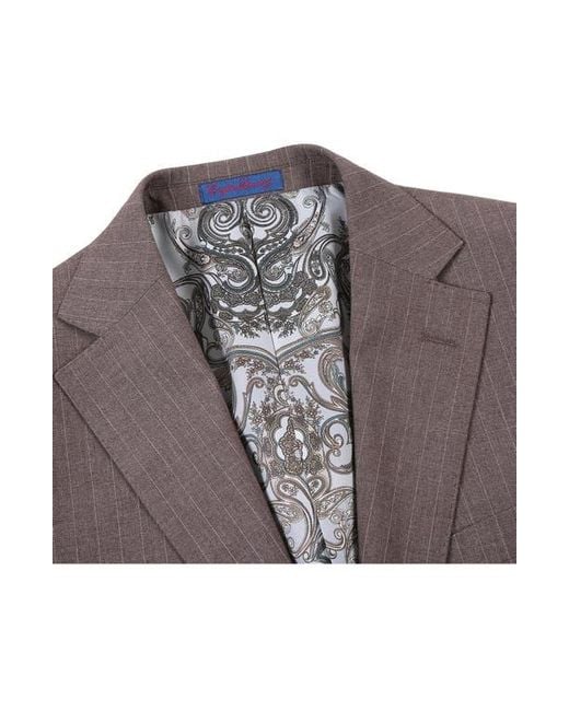 English Laundry Gray Two-Button Flat Front Suit for men
