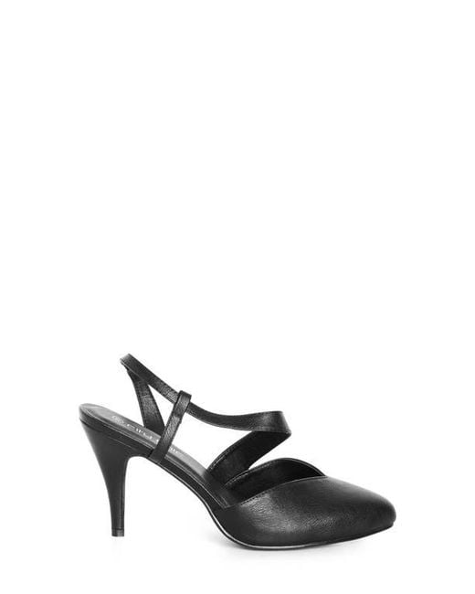 City Chic Black Helen Slingback Pump