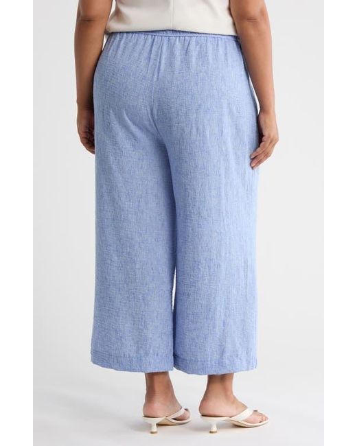 Max Studio Blue Crop Drawstring Pants