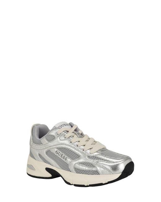 Guess White Lotty Metallic Athletic Sneaker