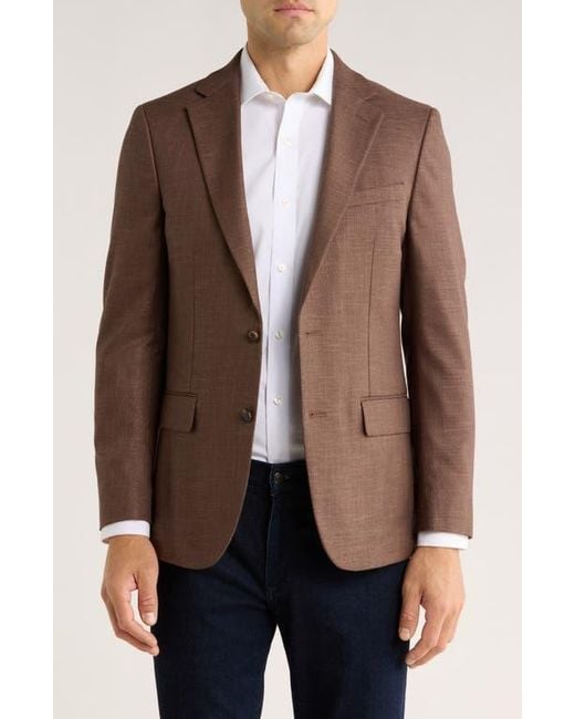 Original Penguin Brown Two Button Notch Lapel Sport Coat for men
