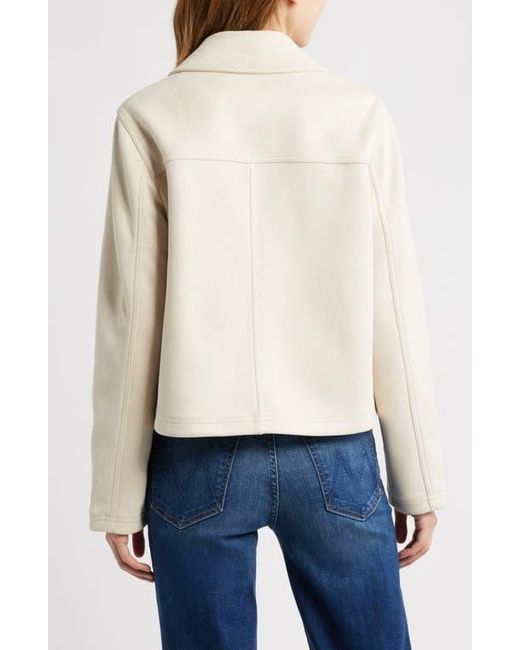 Bernardo White Faux Suede Jacket