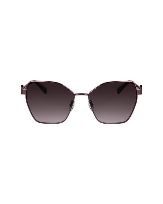 Longchamp Brown 58Mm Gradient Square Sunglasses