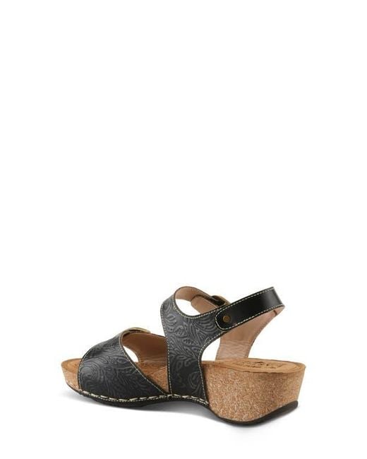 Spring Step Multicolor Osuna Ankle Strap Platform Sandal