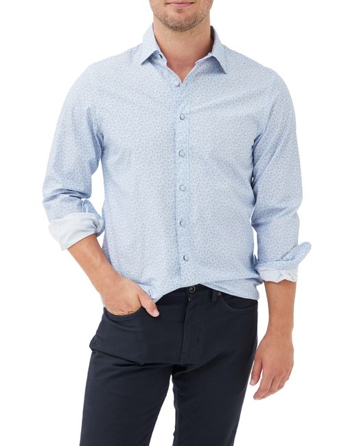 Rodd & Gunn Blue Arran Bay Cotton Button-up Shirt for men