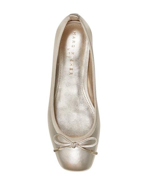 Marc Fisher White Ubet Ballet Flat
