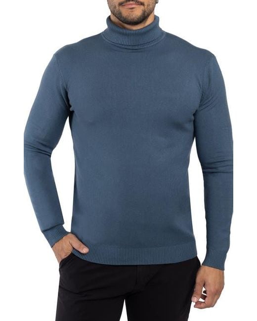 Xray Jeans Blue Turtleneck Pullover Sweater for men