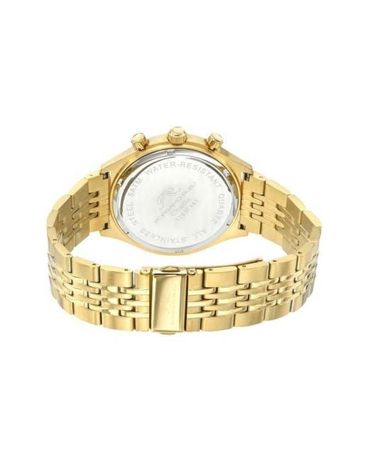 Porsamo Bleu Metallic Charlie Multifunction Bracelet Strap Watch, 45Mm for men