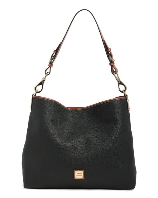 Dooney & Bourke Black Extra Large Courtney Leather Shoulder Bag