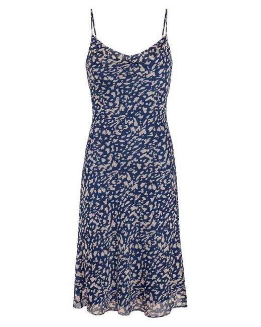 Willow Blue Amelie Animal Print Minidress