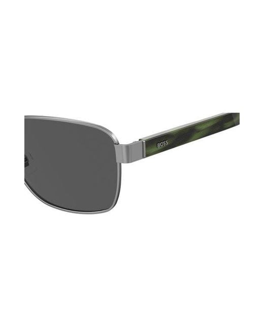 Boss Gray 1240/S 60Mm Rectangular Sunglasses for men
