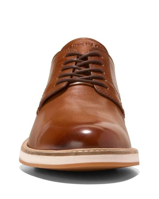Cole Haan Brown Morse Grand 360 Plain Toe Derby for men