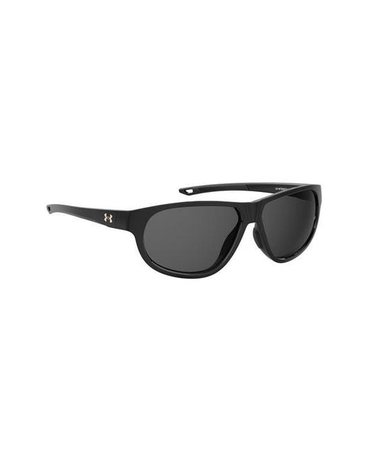 Under Armour Gray 59Mm Gradient Polarized Rectangular Sunglasses