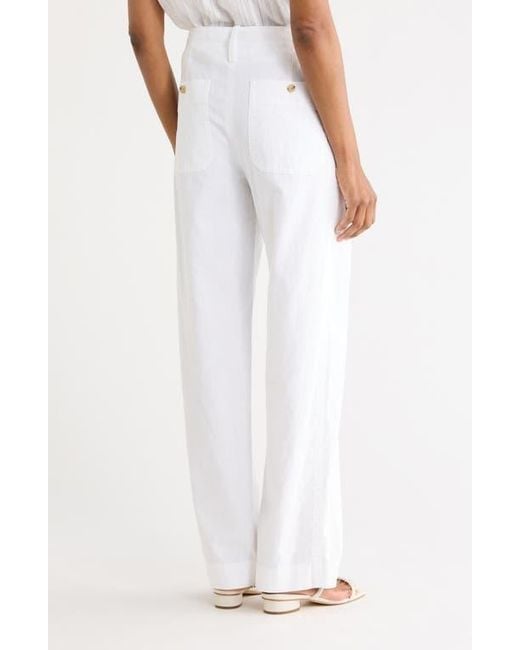 Vince White Tie Front Pull-On Pants