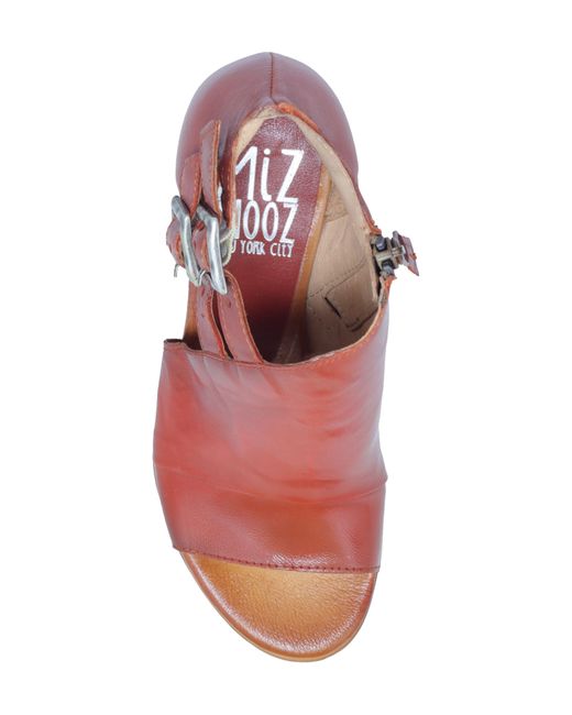 Miz Mooz Red Kylar Asymmetric Wedge Sandal