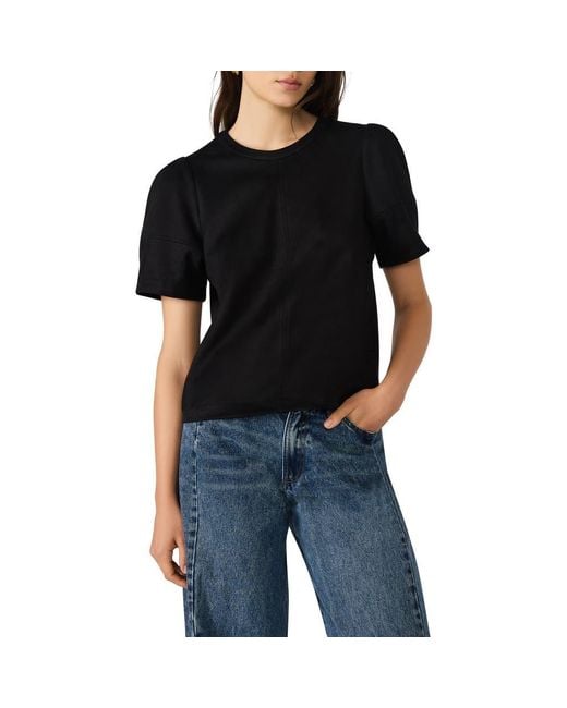 Steve Madden Black Faux Suede T-Shirt
