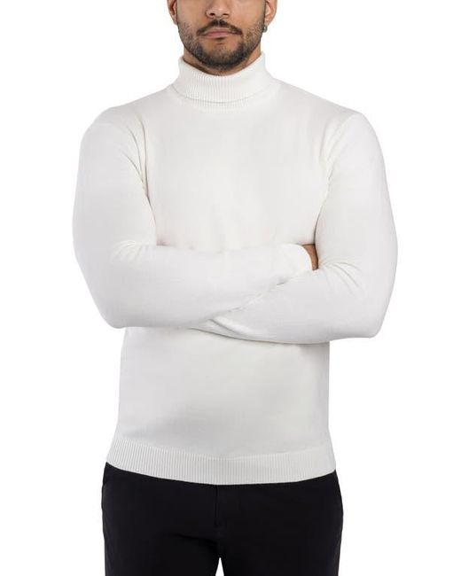 Xray Jeans White Turtleneck Pullover Sweater for men