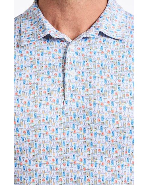 Robert Graham Blue High Spirits Polo for men