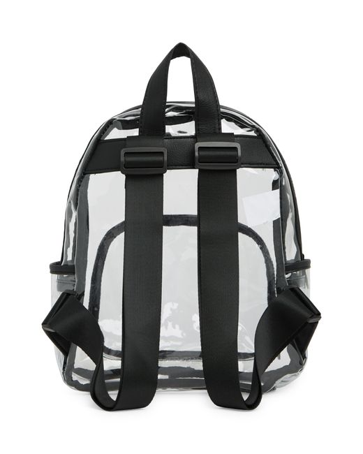 Madden Girl Black Clear Vinyl Mini Backpack