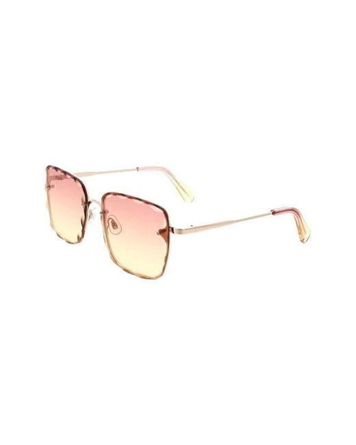 BCBGMAXAZRIA Pink 52Mm Beveled Square Sunglasses