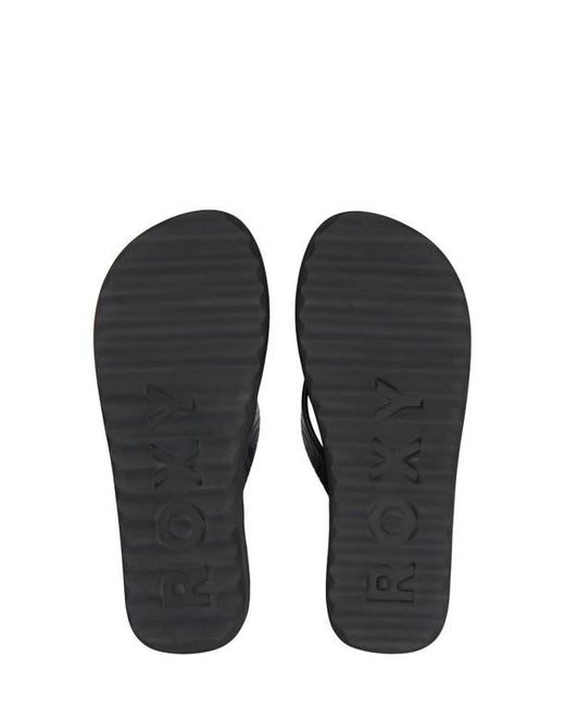 Roxy Black Beach Up Platform Flip Flop