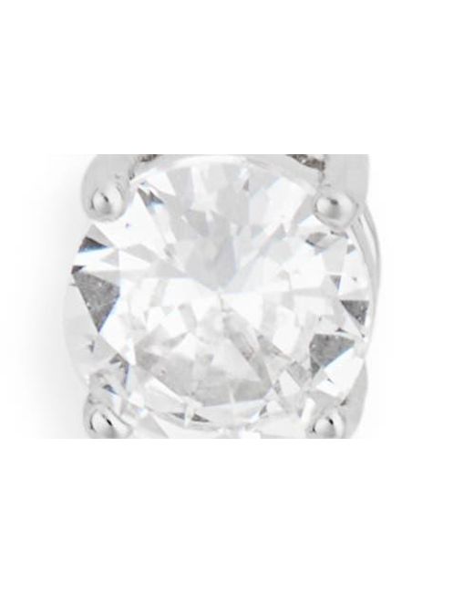 Nordstrom Rack White 3-Pack Assorted Stud & Hoop Earrings Set