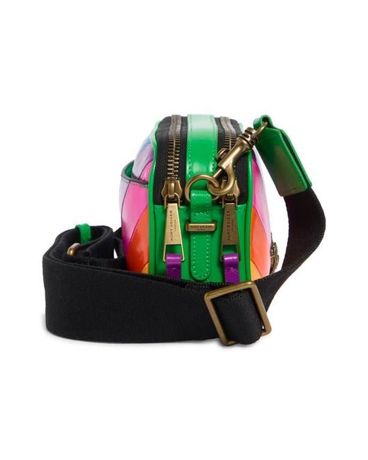 Kurt Geiger Green Kensington Leather Camera Bag