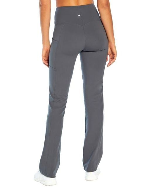 Marika Blue Eclipse Yoga Leggings with Moisture-Wicking Fabric