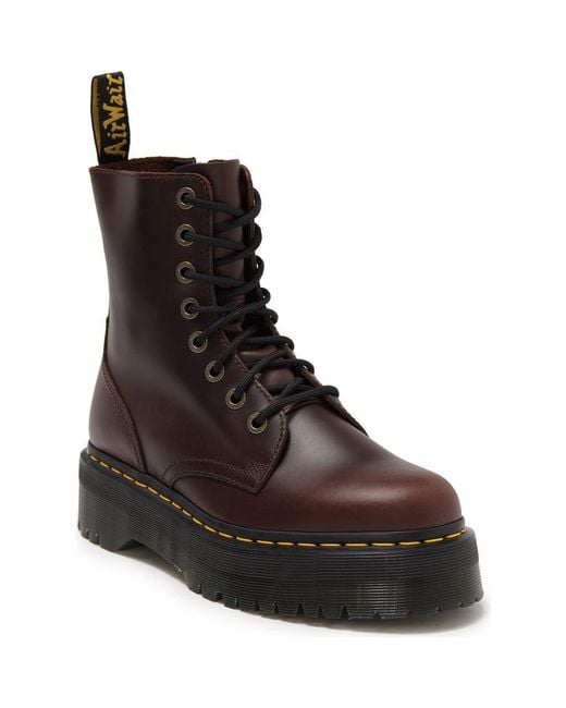 Dr. Martens Brown Jadon Platform Lace-Up Boots
