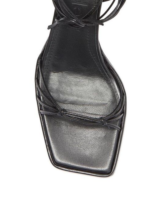 Aeyde Metallic Roda Ankle Wrap Sandal