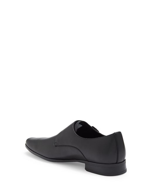 Calvin Klein Black Brinta Double Monk Strap Shoe for men