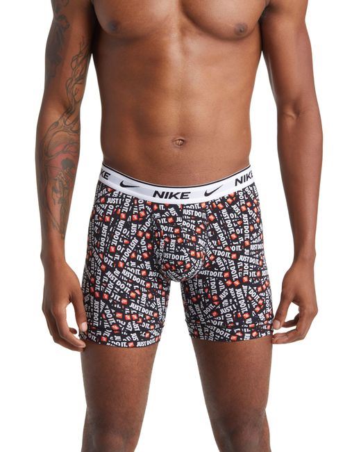 Nike Multicolor Dri-fit Essential Assorted 3-pack Stretch Cotton Boxer Briefs for men