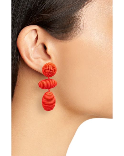 BaubleBar Textured Drop Earrings