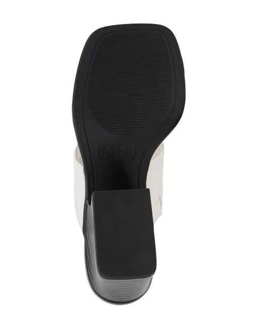 MIA White Fawn Toe Loop Sandal